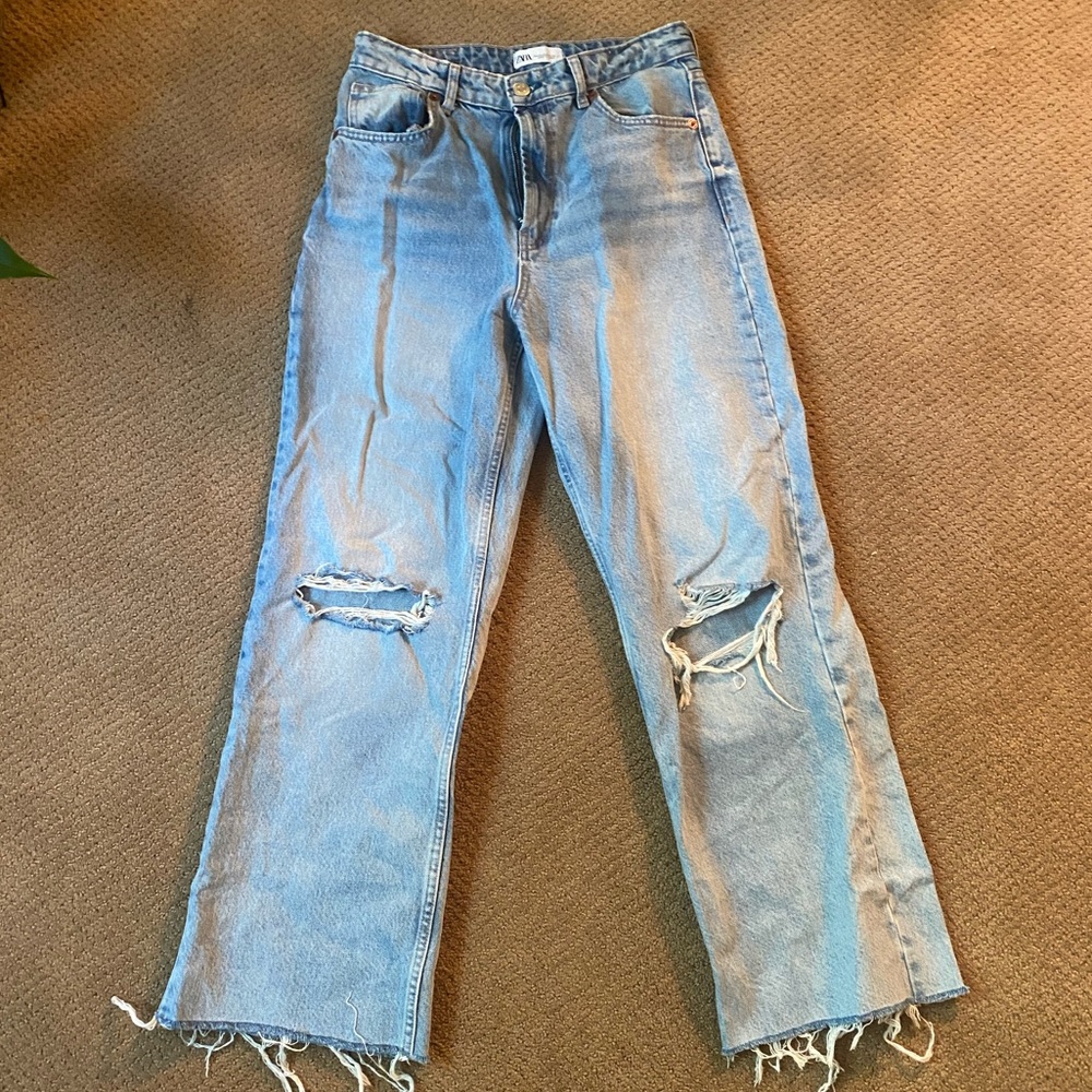 Zara high waisted flare jeans